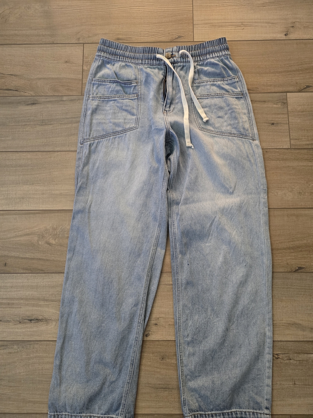 Light Blue Drawstring Women’s Drawstring Jeans